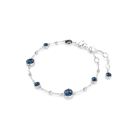 Resim Imber Bileklik, Yuvarlak kesim, Mavi, Rodyum kaplama