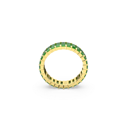 Resim Matrix Yüzük, Baget kesim, Yeşil, Altın rengi kaplama