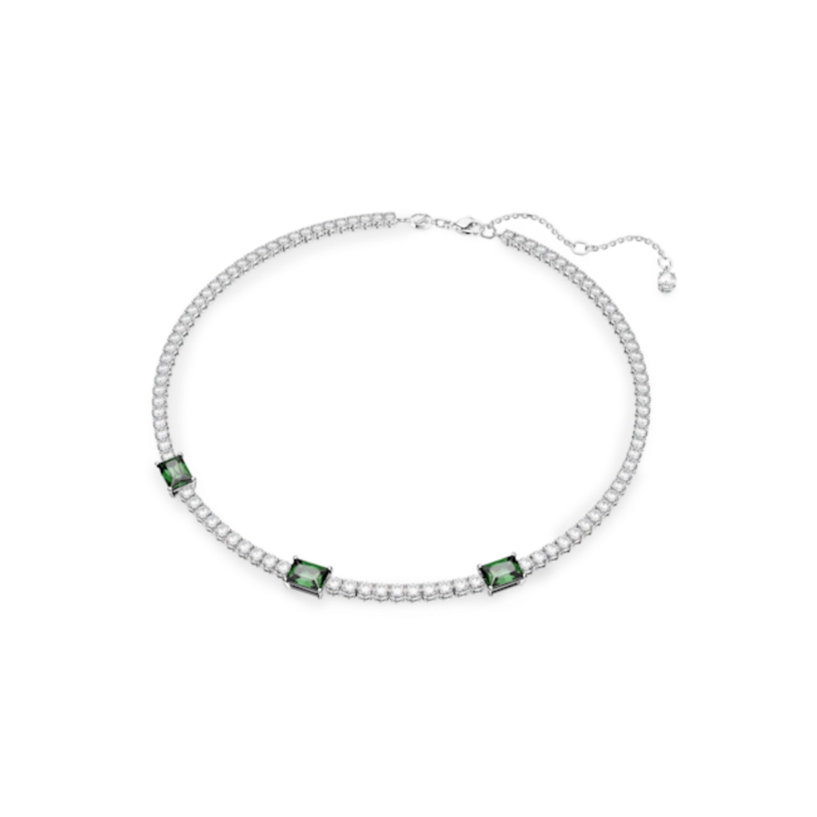 Resim Matrix Tennis Kolye, Karışık kesimler, Yeşil, Rodyum kaplama