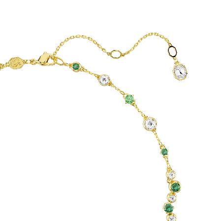 Resim Constella Y-Kolye, Karışık kesimler, Yeşil, Altın rengi kaplama