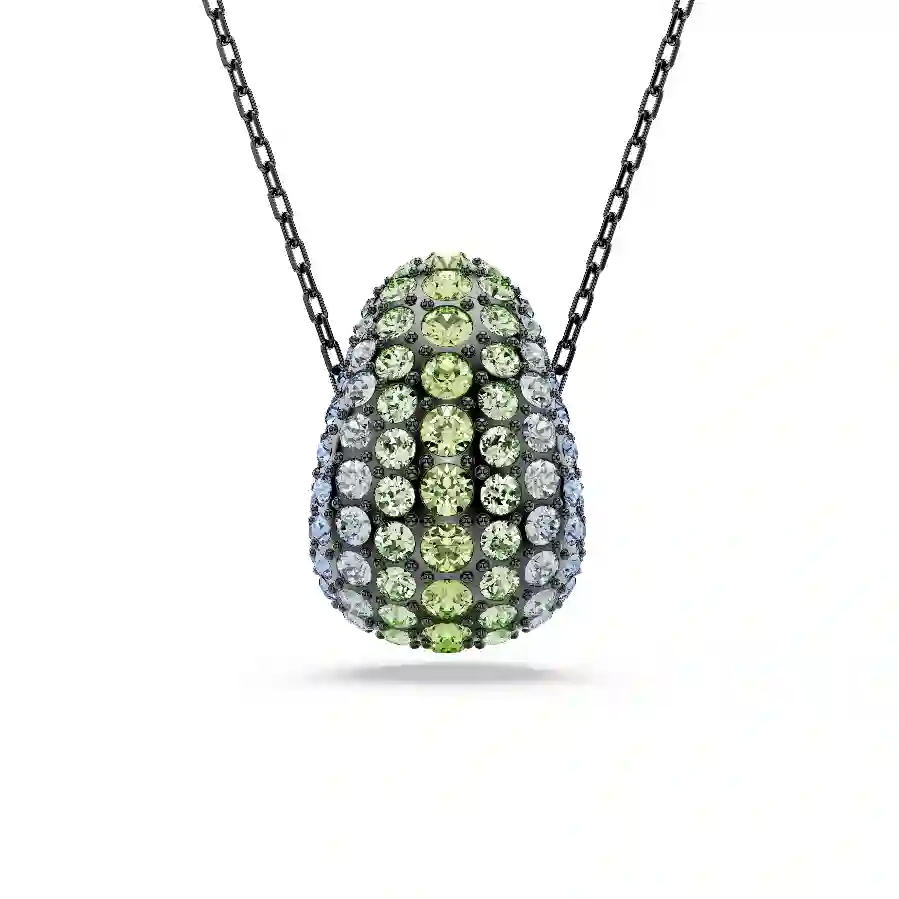 Resim Sublima Kolye, Yuvarlak kesim, Çok renkli, Rutenyum kaplama