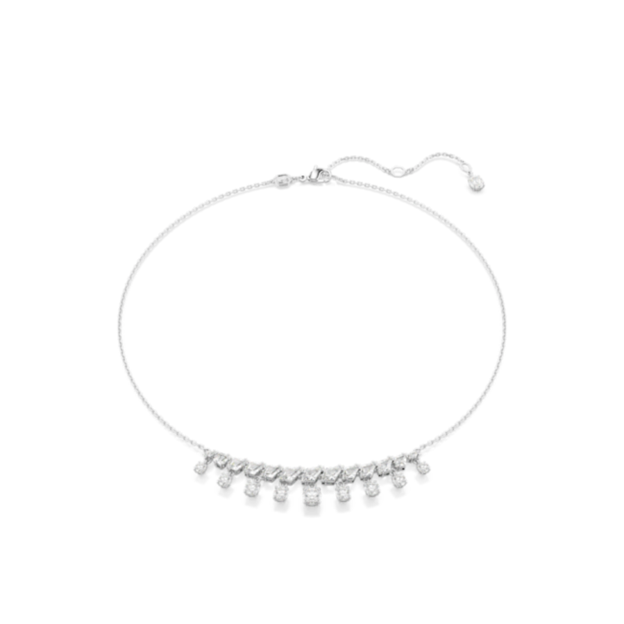 Resim Idyllia Kolye, Karışık kesimler, Kar tanesi, Beyaz, Rodyum kaplama