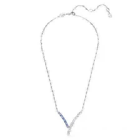 Resim Matrix Kolye, Karışık kesimler, Mavi, Rodyum kaplama