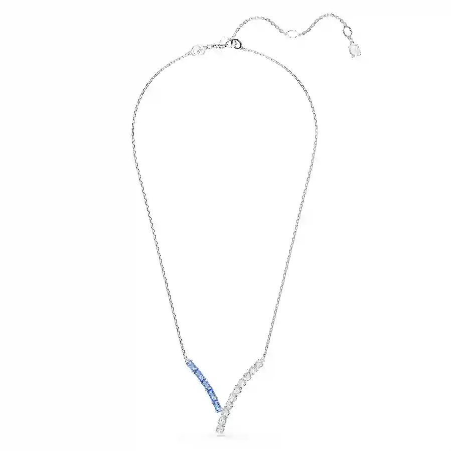 Resim Matrix Kolye, Karışık kesimler, Mavi, Rodyum kaplama