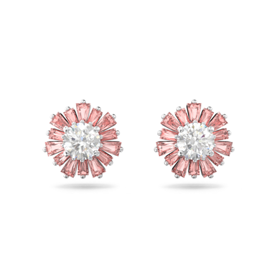 Resim Idyllia düğme Küpeler, Karışık kesimler, Güneş, Pembe, Rodyum kaplama