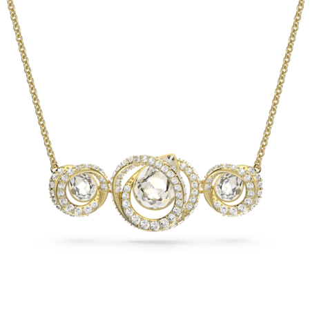 Resim Generation Kolye, Beyaz, Altın rengi kaplama