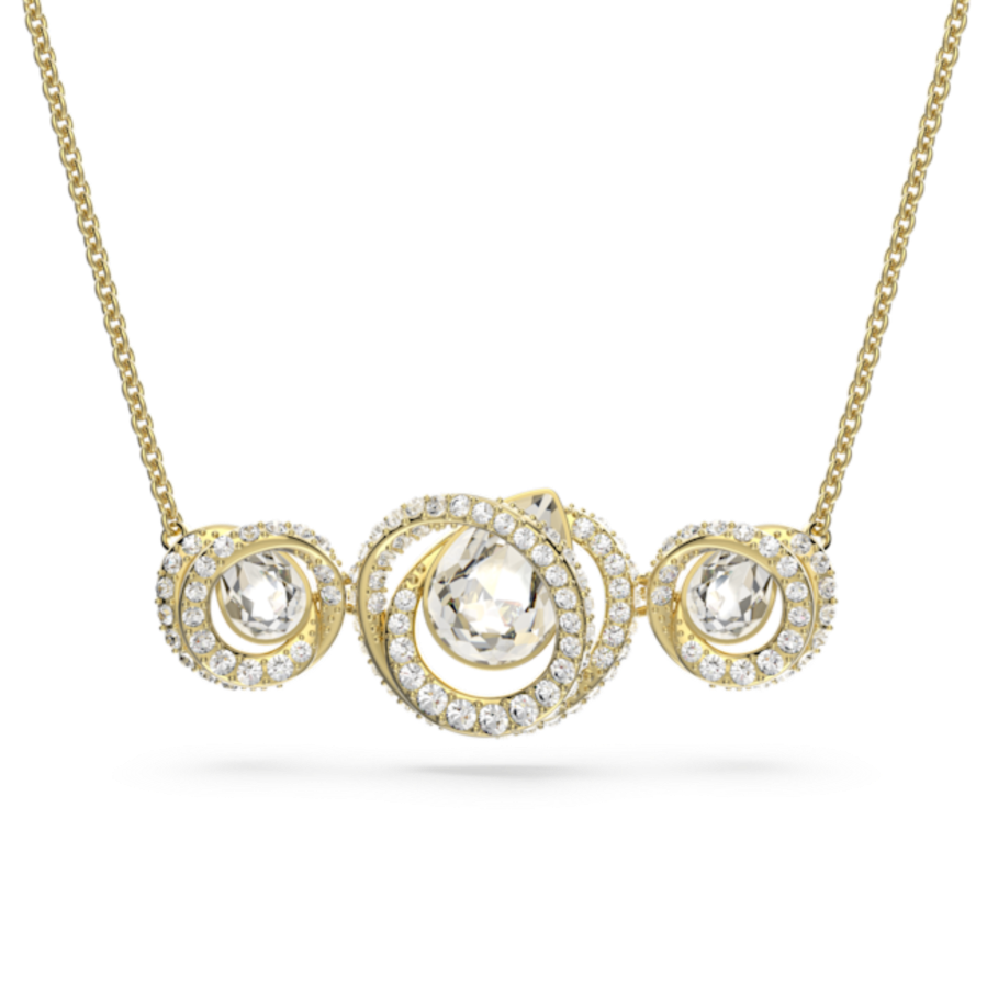 Resim Generation Kolye, Beyaz, Altın rengi kaplama