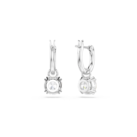 Resim Constella damla küpeler, Yuvarlak kesim, Beyaz, Rodyum kaplama