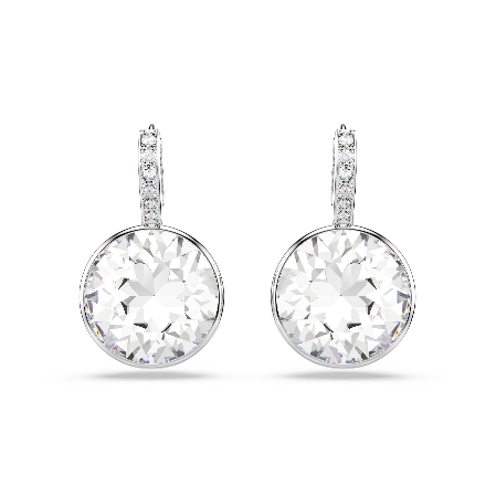 Resim Millenia damla küpeler, Yuvarlak kesim, Beyaz, Rodyum kaplama