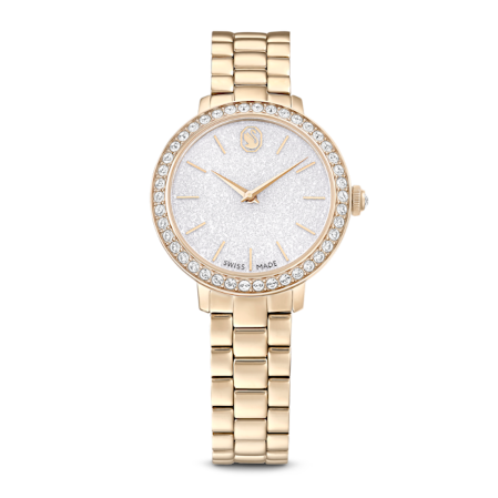 Resim Saat, İsviçre Üretimi, Metal bileklik, Altın Rengi, Şampanya altın rengi yüzey