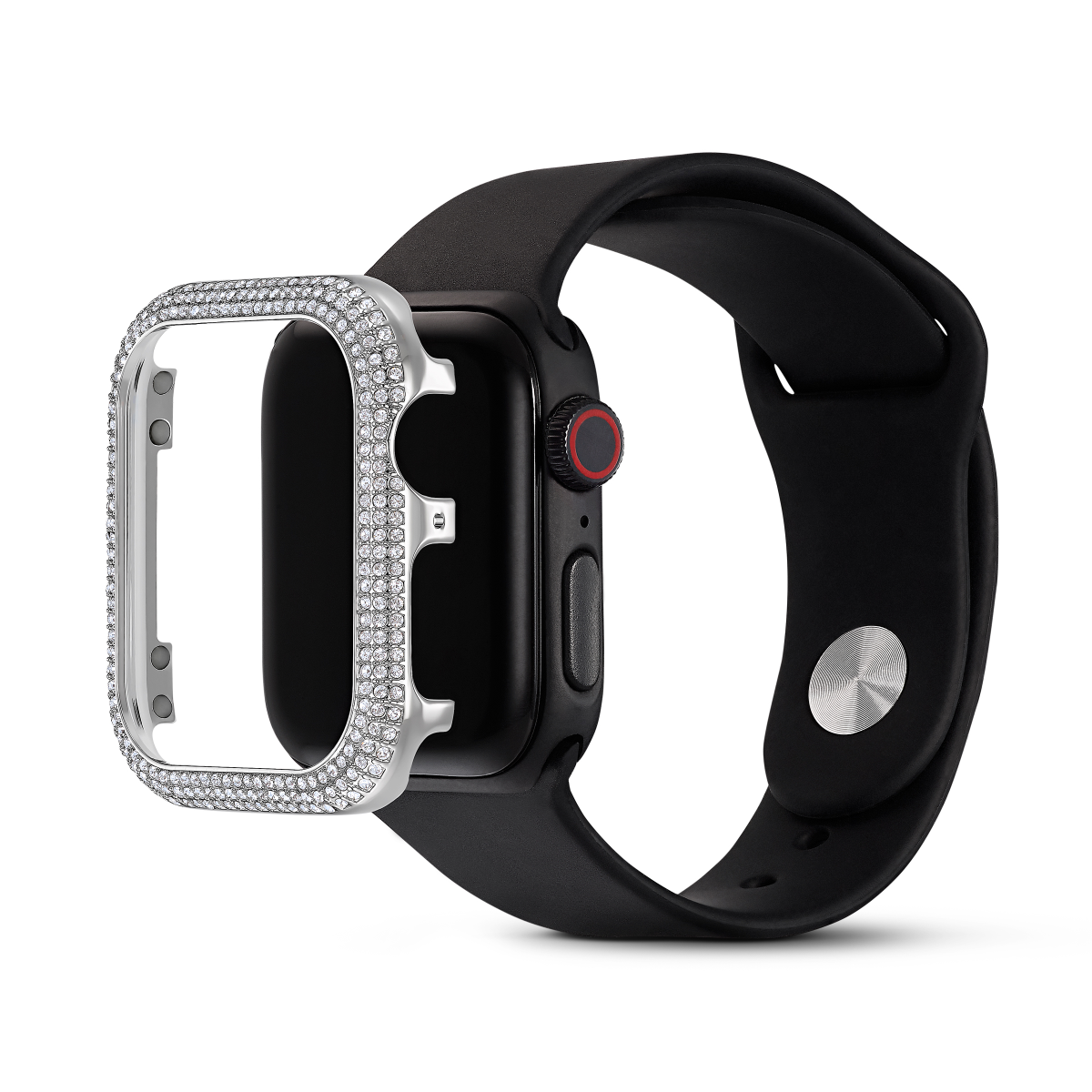 Resim Sparkling Kılıf, Apple Watch® Series 4 ve 5 ile uyumlu, 40 mm, Gümüş Rengi
