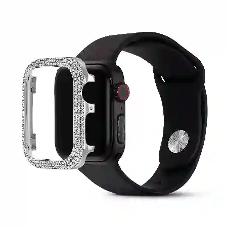 Resim Sparkling Kılıf, Apple Watch® Series 4 ve 5 ile uyumlu, 40 mm, Gümüş Rengi
