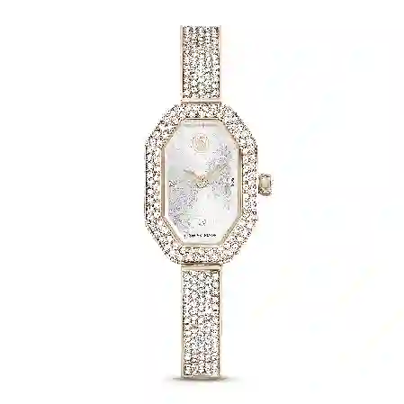 Resim Dextera Bangle Saat, İsviçre Üretimi, Metal bileklik, Altın Rengi, Şampanya altın rengi yüzey