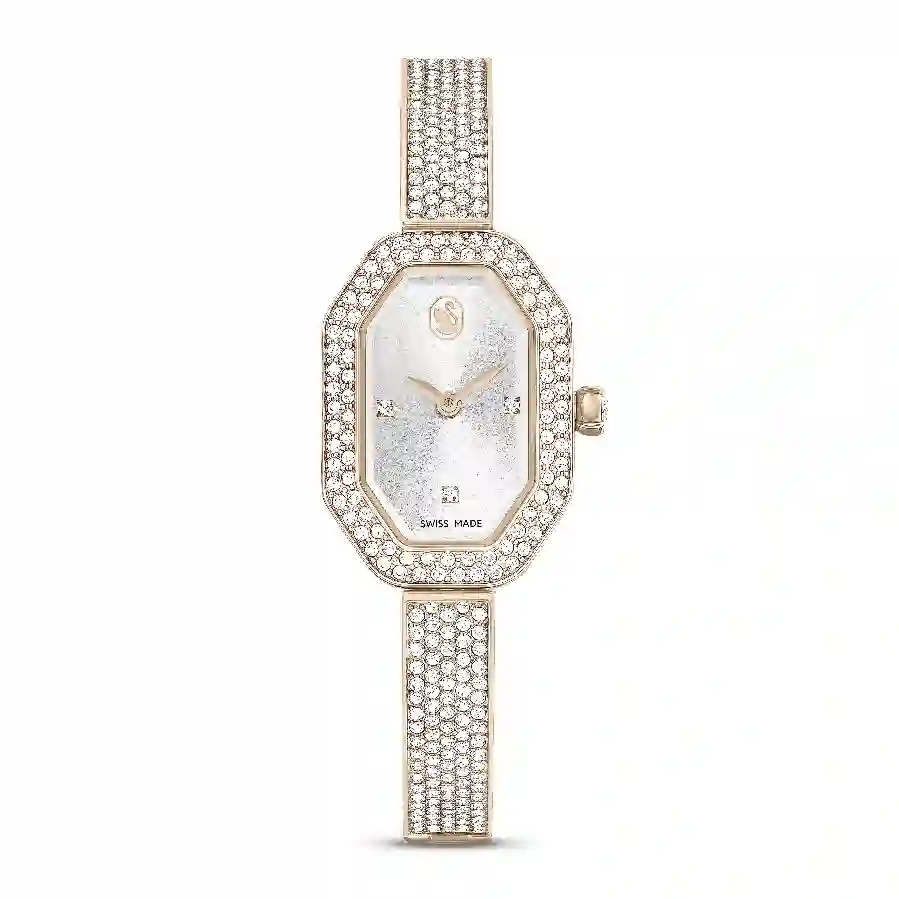 Resim Dextera Bangle Saat, İsviçre Üretimi, Metal bileklik, Altın Rengi, Şampanya altın rengi yüzey