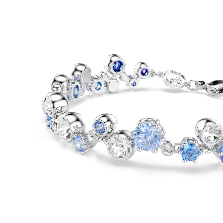 Resim Constella Bileklik, Karışık kesimler, Mavi, Rodyum kaplama