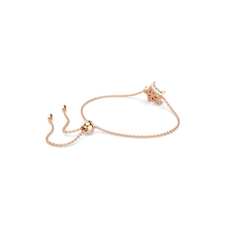 Resim Stella Bileklik, Uçurtma kesim, Yıldız, Beyaz, Pembe altın rengi kaplama