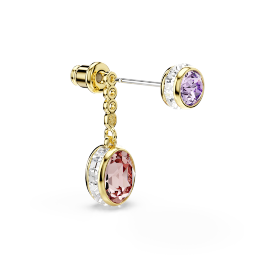 Resim Chroma damla küpeler, Karışık kesimler, Çok renkli, Altın rengi kaplama