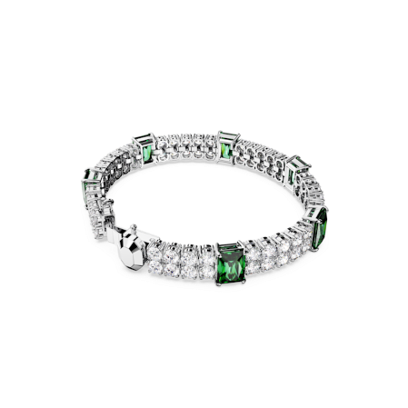 Resim Matrix Tennis Bileklik, Karışık kesimler, Yeşil, Rodyum kaplama