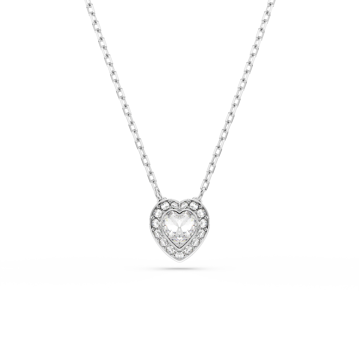 Resim Ariana Grande x Swarovski Kolye, Karışık kesimler, Kalp, Beyaz, Rodyum kaplama