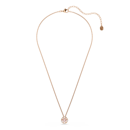 Resim Constella Kolye, Yuvarlak kesim, Dancing stone, Pembe, Pembe altın rengi kaplama