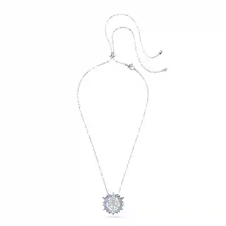 Resim Magic Kolye ve broş, Kar tanesi, Mavi, Rodyum kaplama