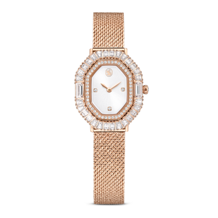 Resim Matrix Octagon Saat, Metal bileklik, Rose Altın tonu, Pembe altın rengi yüzey