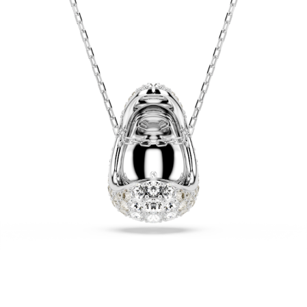 Resim Sublima Kolye, Yuvarlak kesim, Beyaz, Rodyum kaplama