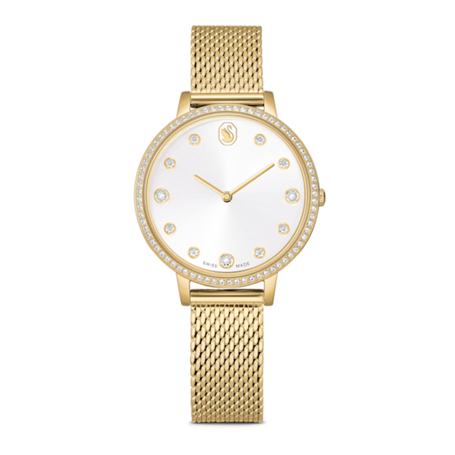 Resim Clarica Saat, İsviçre Üretimi, Metal bileklik, Altın Rengi, Altın rengi yüzey