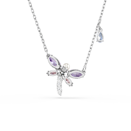 Resim Ariana Grande x Swarovski Kolye, Karışık kesimler, Yusufçuk, Çok renkli, Rodyum kaplama