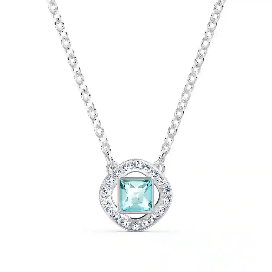 Resim Una Angelic Kolye, Mavi, Rodyum kaplama