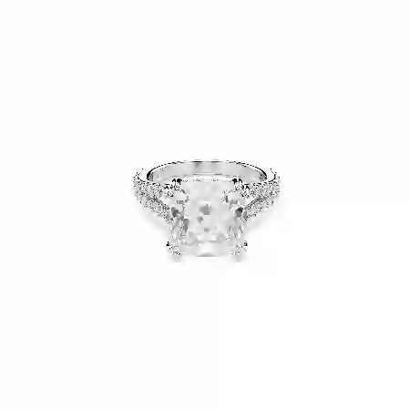 Resim Stilla Yüzük, Kare kesim, Beyaz, Gümüş renkli yüzey