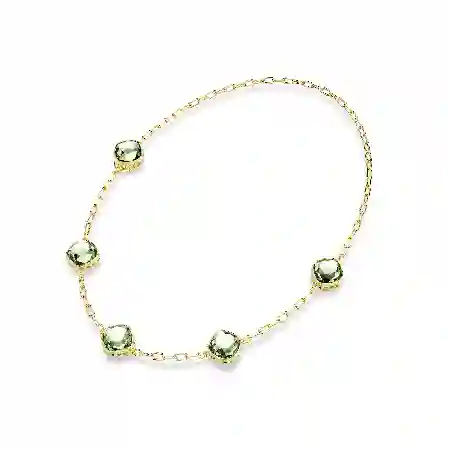 Resim Chroma Dizi Kolye, Sekizgen kesim, Çok renkli, Altın rengi kaplama