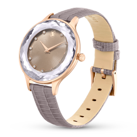 Resim Nova Saat, İsviçre Üretimi, Deri kayış, Bej, Pembe altın rengi yüzey