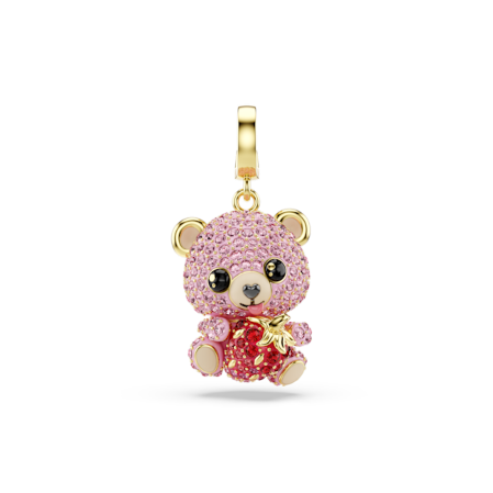 Resim Idyllia Charm, Karışık kesimler, Ayıcık, Pembe, Altın rengi kaplama