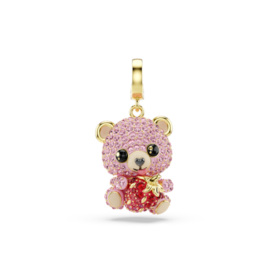 Resim Idyllia Charm, Karışık kesimler, Ayıcık, Pembe, Altın rengi kaplama