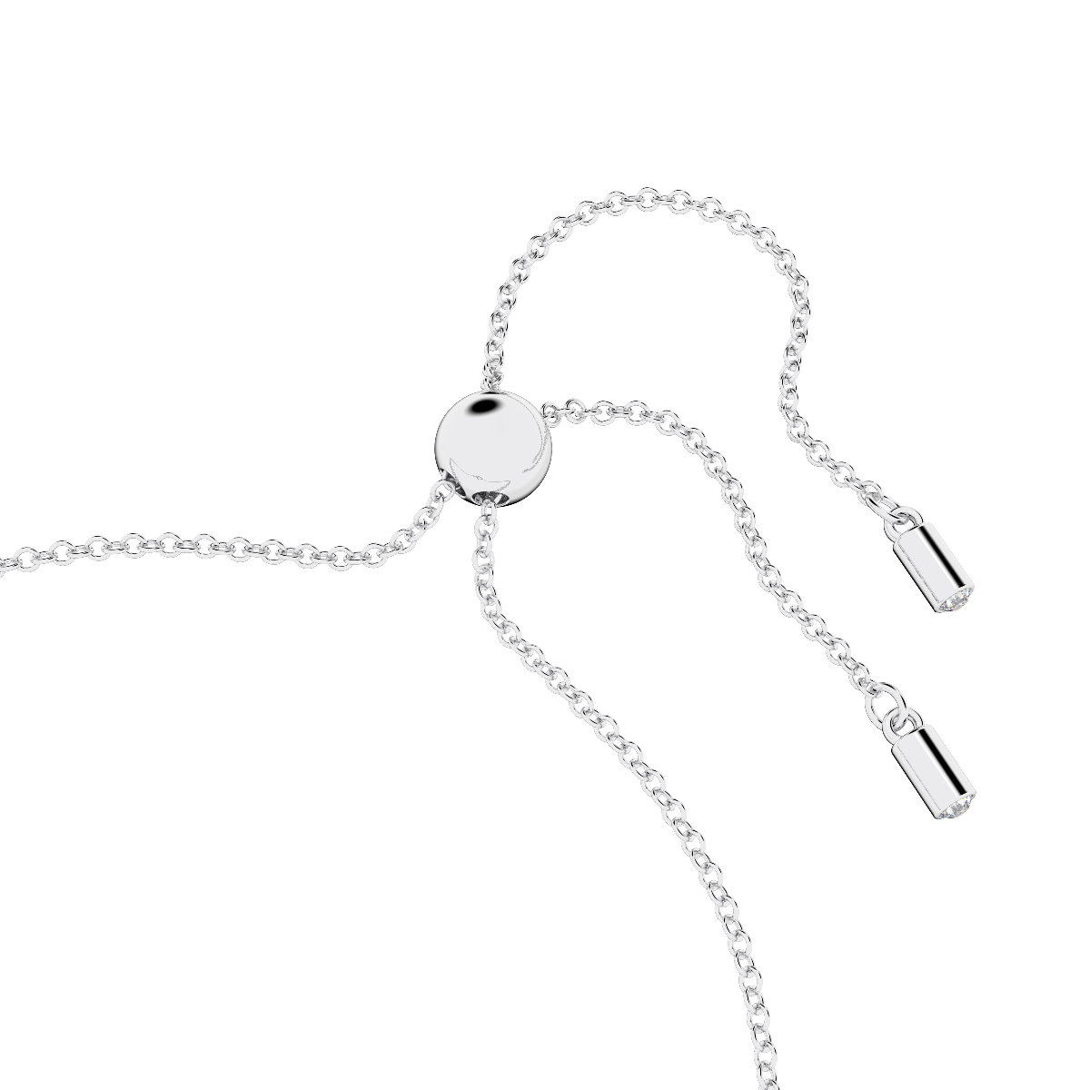 Resim Swarovski Infinity Bileklik, Sonsuzluk ve kalp, Beyaz, Rodyum kaplama