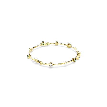 Resim Constella Bileklik, Karışık kesimler, Yeşil, Altın rengi kaplama