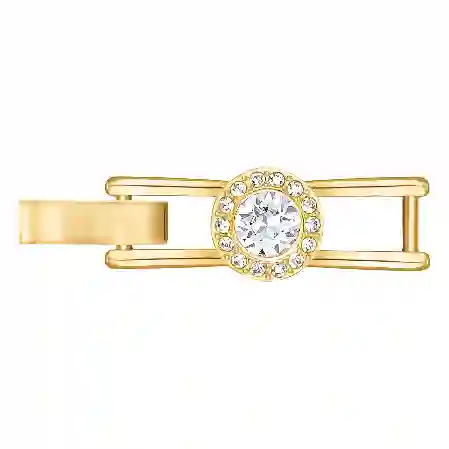 Resim Angelic Uzatıcı, Yuvarlak kesim, Beyaz, Altın rengi kaplama