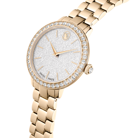 Resim Saat, İsviçre Üretimi, Metal bileklik, Altın Rengi, Şampanya altın rengi yüzey