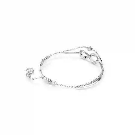 Resim Hyperbola Bileklik, Infinity, Beyaz, Rodyum kaplama