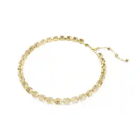 Resim Millenia Tennis kolye, Sekizgen kesim, Sarı, Altın rengi kaplama