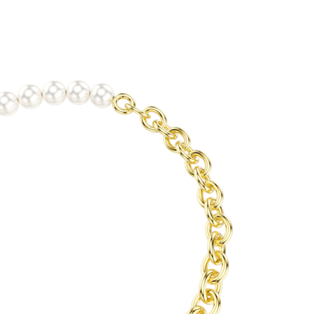 Resim Idyllia Bileklik, Kristal inci, Beyaz, Altın rengi kaplama