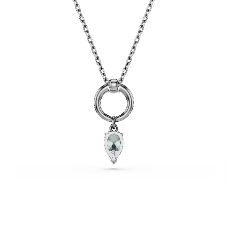 Resim Mesmera Kolye, Karışık kesimler, Gri, Rutenyum kaplama