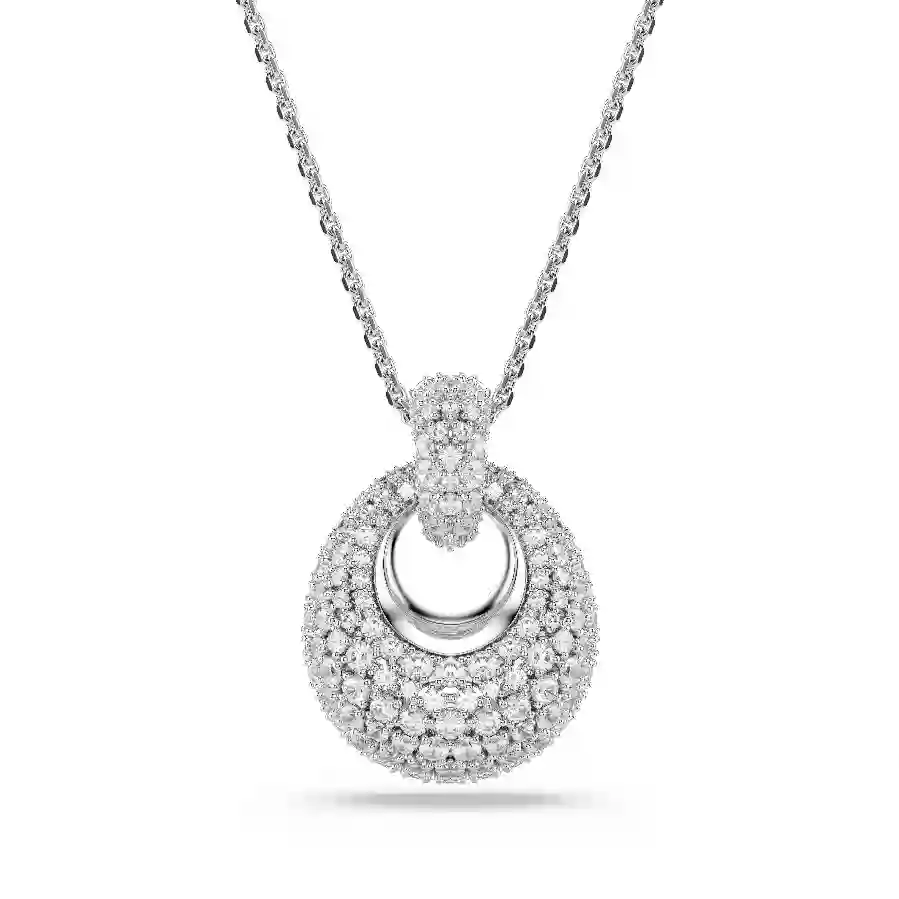 Resim Sublima Kolye, Beyaz, Rodyum kaplama