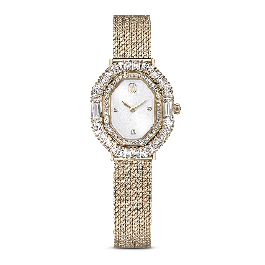 Resim Matrix Octagon Saat, Metal bileklik, Altın Rengi, Şampanya altın rengi yüzey