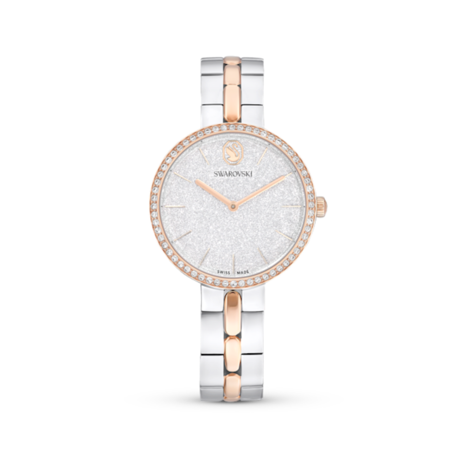 Resim Cosmopolitan Saat, İsviçre Üretimi, Metal bileklik, Gümüş Rengi, Karışık metal yüzey