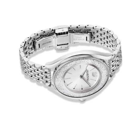 Resim Crystalline Aura Saat, İsviçre Üretimi, Metal bileklik, Gümüş Rengi, Paslanmaz çelik