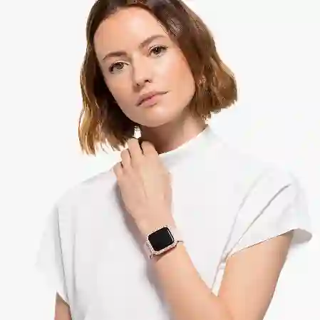 Resim Sparkling Kılıf, Apple Watch® Series 4 ve 5 ile uyumlu, 40 mm, Rose Altın tonu