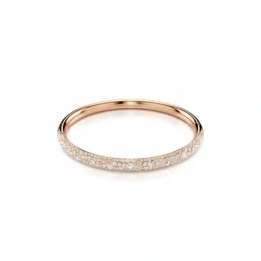 Resim Meteora Bileklik, Kar pavé, Beyaz, Pembe altın rengi kaplama