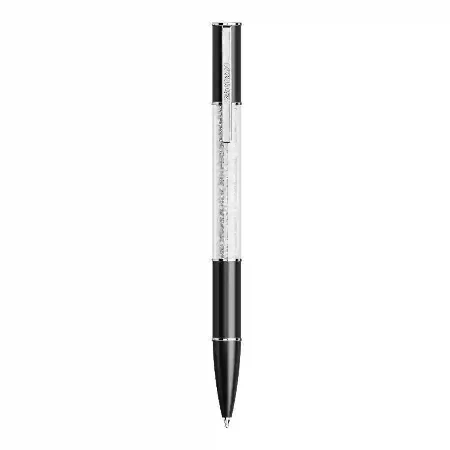 Resim Crystalline Lustre Tükenmez Kalem, Siyah, Rodyum kaplama